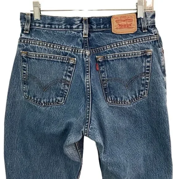 Levi’s 550 Retro Relaxed Tapered Jeans Women’s 10S Normcore Denim Blue Jeans - Picture 3 of 5